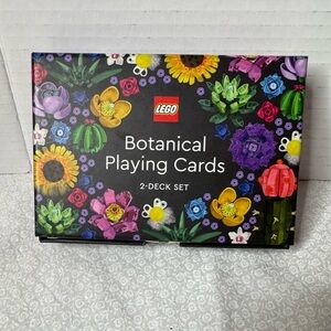LEGO Botanical Playing Cards Set - Black, Purple, Yellow, Red